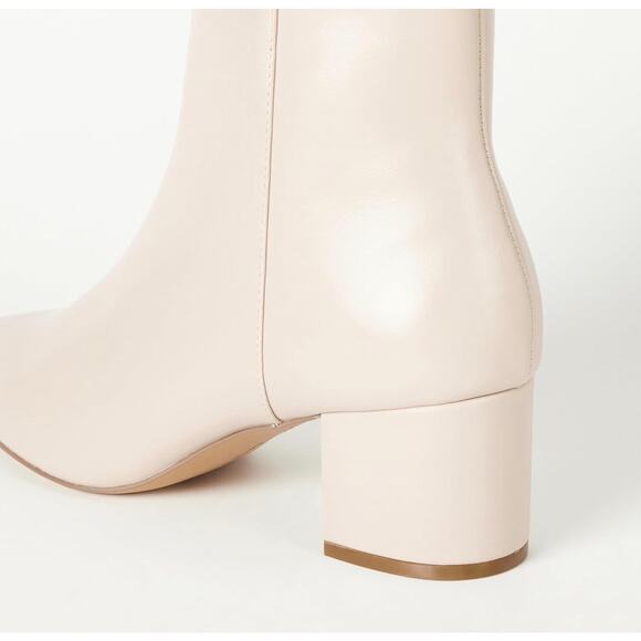 The Drop Women's Jessi Bone Side-Zip Block Heel Ankle Boot - Picture 3 of 5